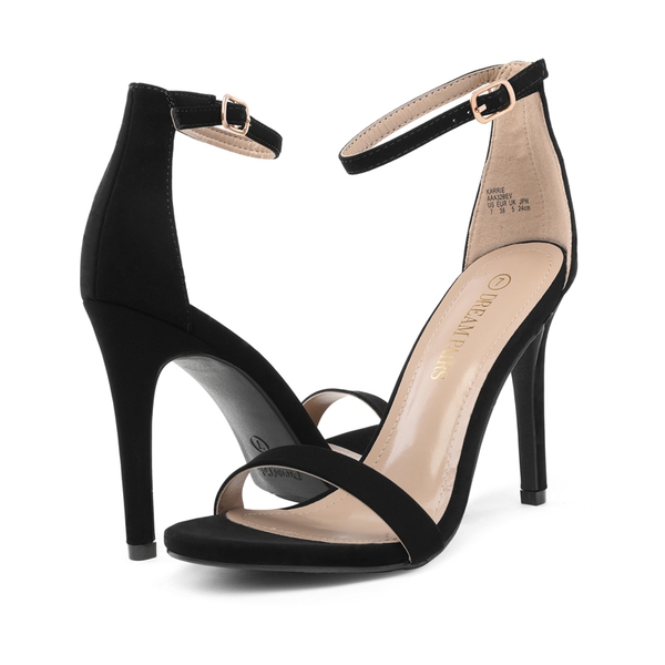 4.5 Inch Ankle Strap Stiletto Heel Sandals Dream Pairs